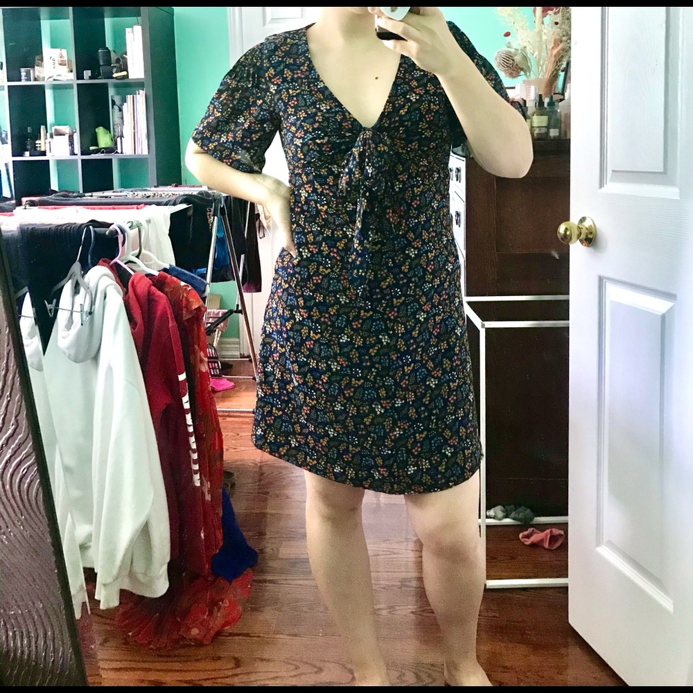 Madewell floral print dress